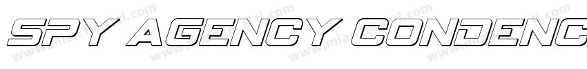 Spy Agency Condenced Italic字体转换